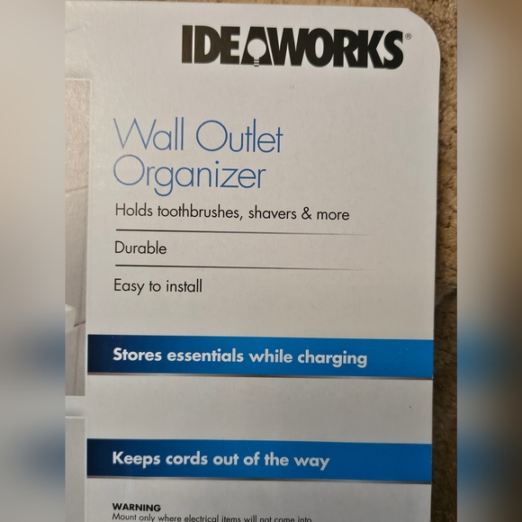 Ideaworks Wall Outlet Organizer, NWT, White - Picture 5 of 5